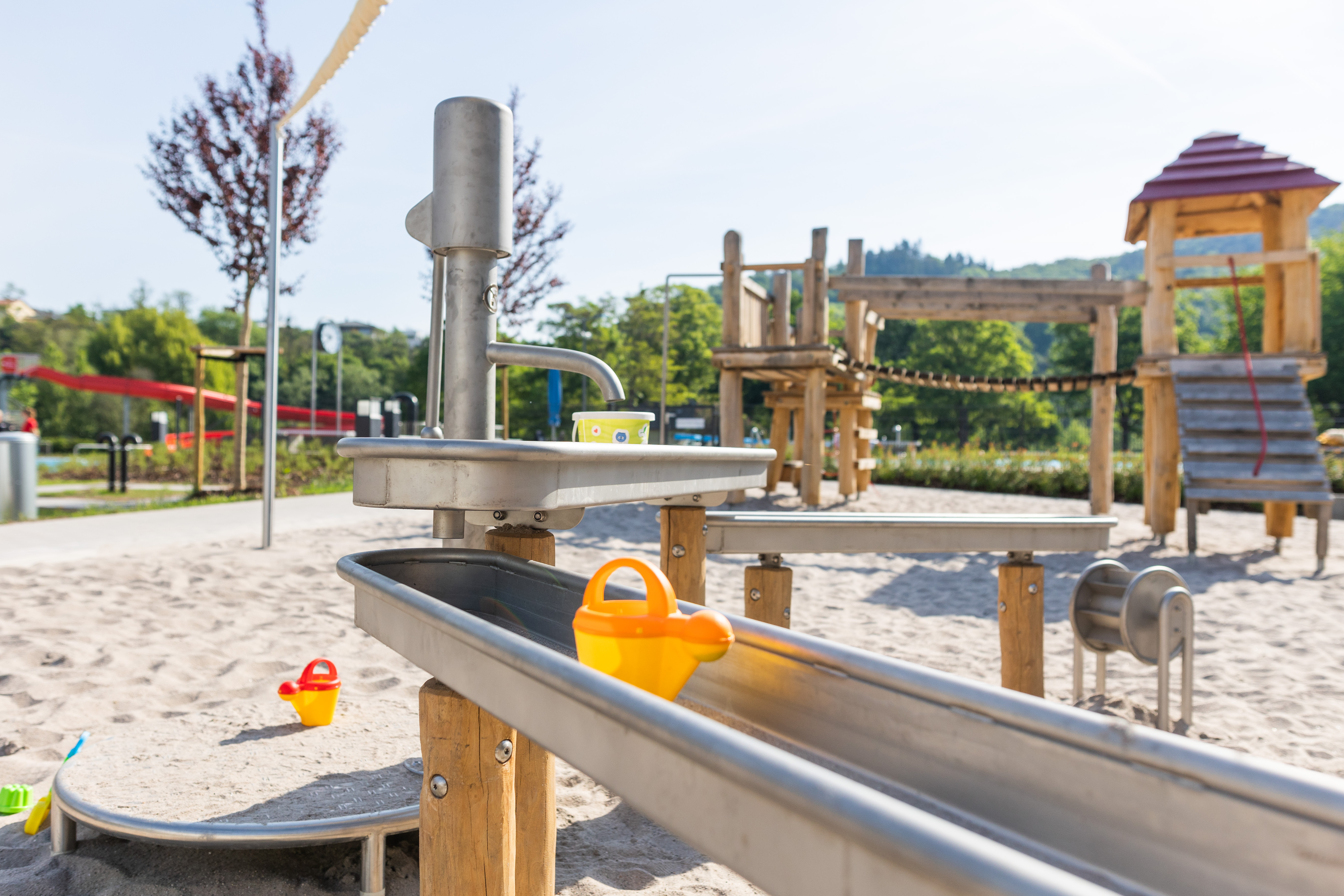 Unser Matschspielplatz bietet Spaß für die Kleinen