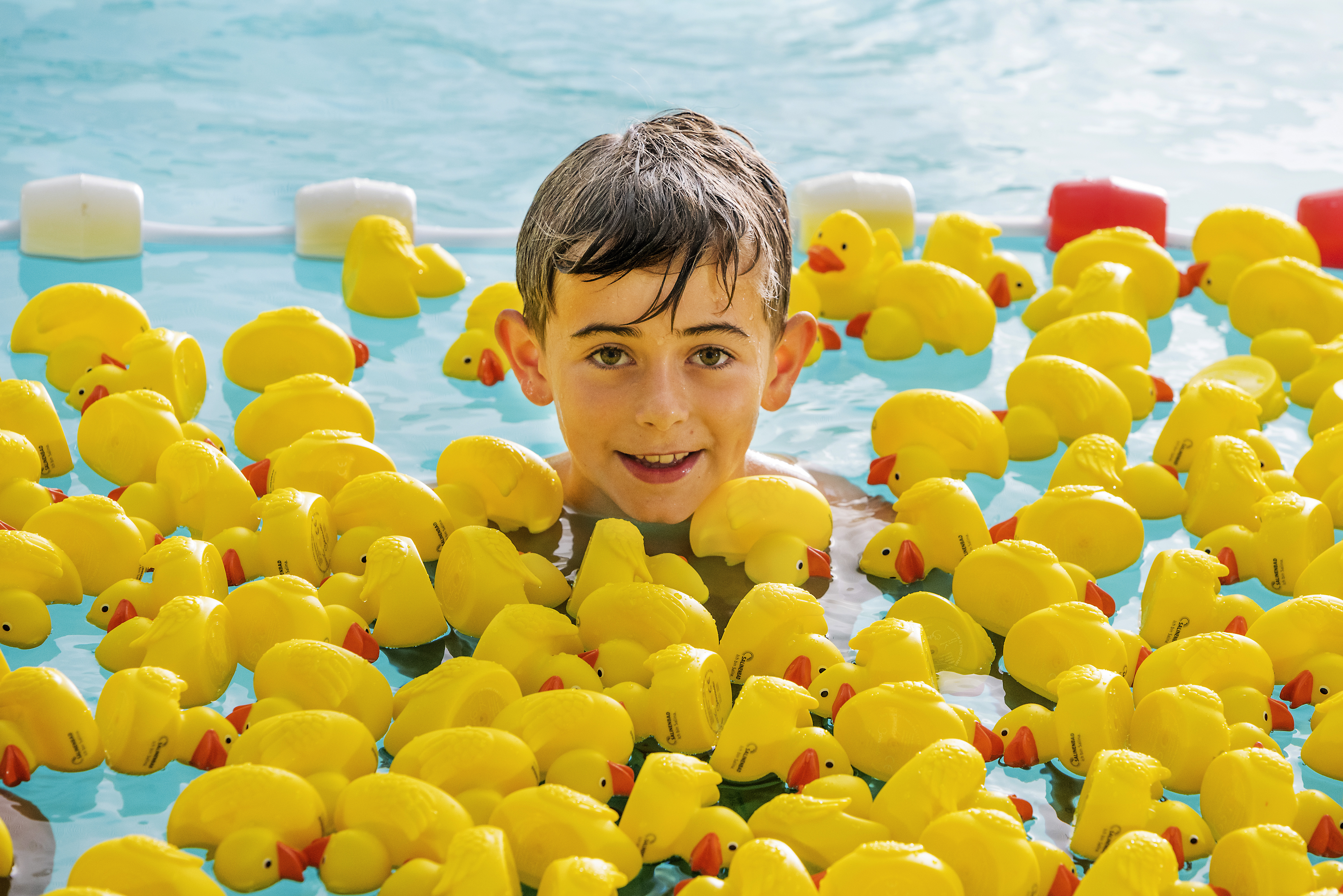 Schwimmen mit der Salina Familie